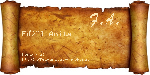Fél Anita névjegykártya